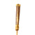 Original Continental European 18th Century Gilt Brass Hunting Sword with Faceted Agate Grip, Etched and Gilt “NEC TEMERE NEC TIMIDE” Blade and Scabbard