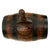 Original British Napoloonic Naval Small Wooden Iron Hoop Cannoneer’s Water Keg - Marked B.O. with Broad Arrow Original Items