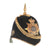 Original British Victorian Dorsetshire Regiment Officer Blue Cloth Dress Spike Helmet with Chinscales Original Items