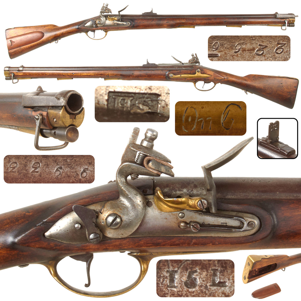 Original Danish / Norwegian Flintlock Jäger Rifle with Later Pillar Breech Alteration, Safety Dog and Matching Serial No. 2266 Original Items