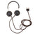 Original German WWII Wehrmacht Dfh.a Doppelfernhörer Radio Headset with Cloth Cord & Plug - Dated 1942