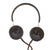 Original German WWII Wehrmacht Dfh.a Doppelfernhörer Radio Headset with Cloth Cord & Plug - Dated 1942
