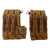 German WWII Pair of MP 40 Tropical Afrika Korps Magazine Pouches Made from Original Fabric Original Items