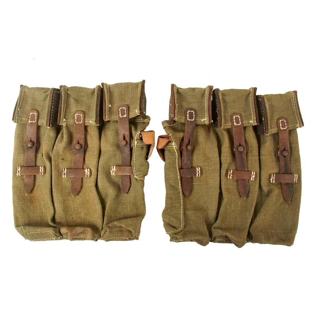 German WWII MP44 / StG44 Six-Magazine Pouch Set – Reproduction Constructed from Original Material
