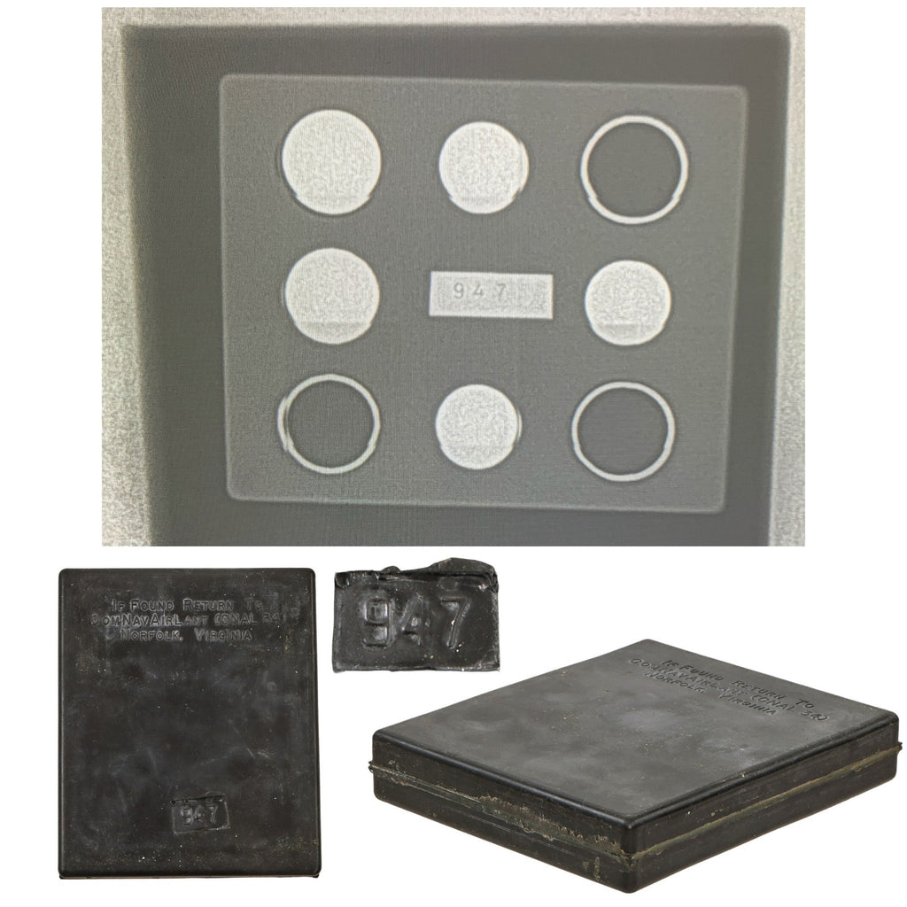 Original U.S. WWII Navy Atlantic Escape and Evasion Gold Barter Kit - Sealed and X-Rayed - Serial # 947 Original Items