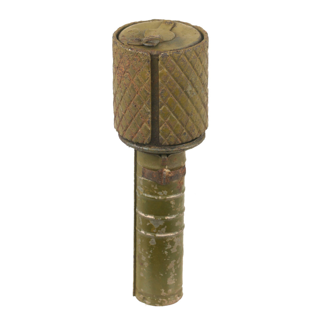 Original WWII Soviet RGD-33 Inert Stick Grenade with Fragmentation Sleeve Original Items