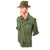 Original U.S. Vietnam War 101st Airborne Third Pattern Jungle Fatigue Shirt, OG-107 Utility Shirt, & Boonie Hat Grouping with In-Country Made Insignia Original Items