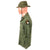 Original U.S. Vietnam War 101st Airborne Third Pattern Jungle Fatigue Shirt, OG-107 Utility Shirt, & Boonie Hat Grouping with In-Country Made Insignia Original Items