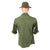 Original U.S. Vietnam War 101st Airborne Third Pattern Jungle Fatigue Shirt, OG-107 Utility Shirt, & Boonie Hat Grouping with In-Country Made Insignia Original Items