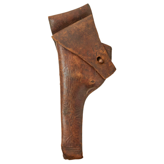 Original U.S. WWI Colt M1892 / S&W M1902 Revolver Holster by Rock Island Arsenal - Dated 1910 - Cavalry Draw Original Items