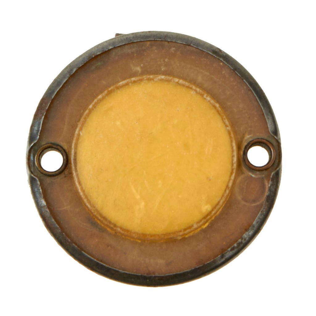 Original U.S. WWII Paratrooper D-Day Normandy Invasion Clip On Luminous Disc Helmet Marker Original Items