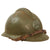 Original French WWII M1926 Adrian Helmet with Chinstrap - Olive Green Original Items