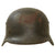 Original German WWII Extra Small Heer Army M35 Textured Paint Helmet with 1944 Dated 53cm Liner - Stamped ET60 Original Items