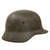 Original German WWII Extra Small Heer Army M35 Textured Paint Helmet with 1944 Dated 53cm Liner - Stamped ET60 Original Items