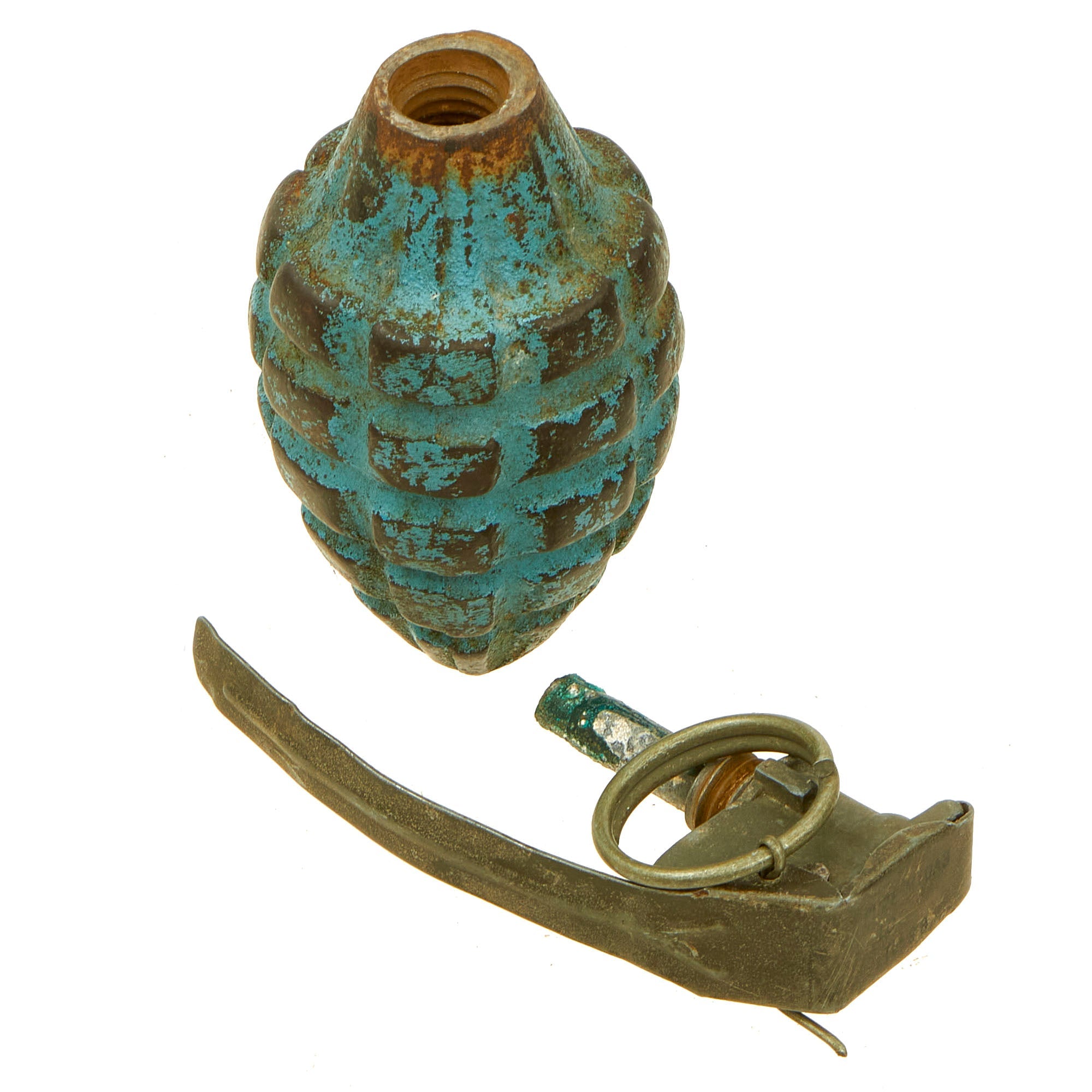 Original U.S. WWII M21 Inert Practice Pineapple Fragmentation Training ...