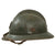Original French WWII M1926 Adrian Helmet with Chinstrap and Reproduction Liner Original Items