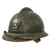 Original French WWII M1926 Adrian Helmet with Chinstrap and Reproduction Liner Original Items