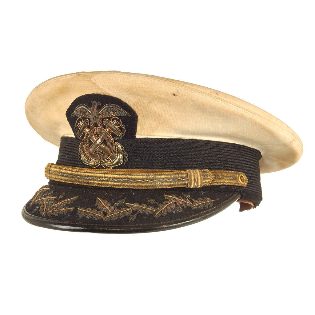 Original U.S. WWI Era Volunteer Life Saving Corps (USVLSC) Officer Visor Cap - The Dreadnaught Battleship by Max Cohn of Brooklyn Original Items