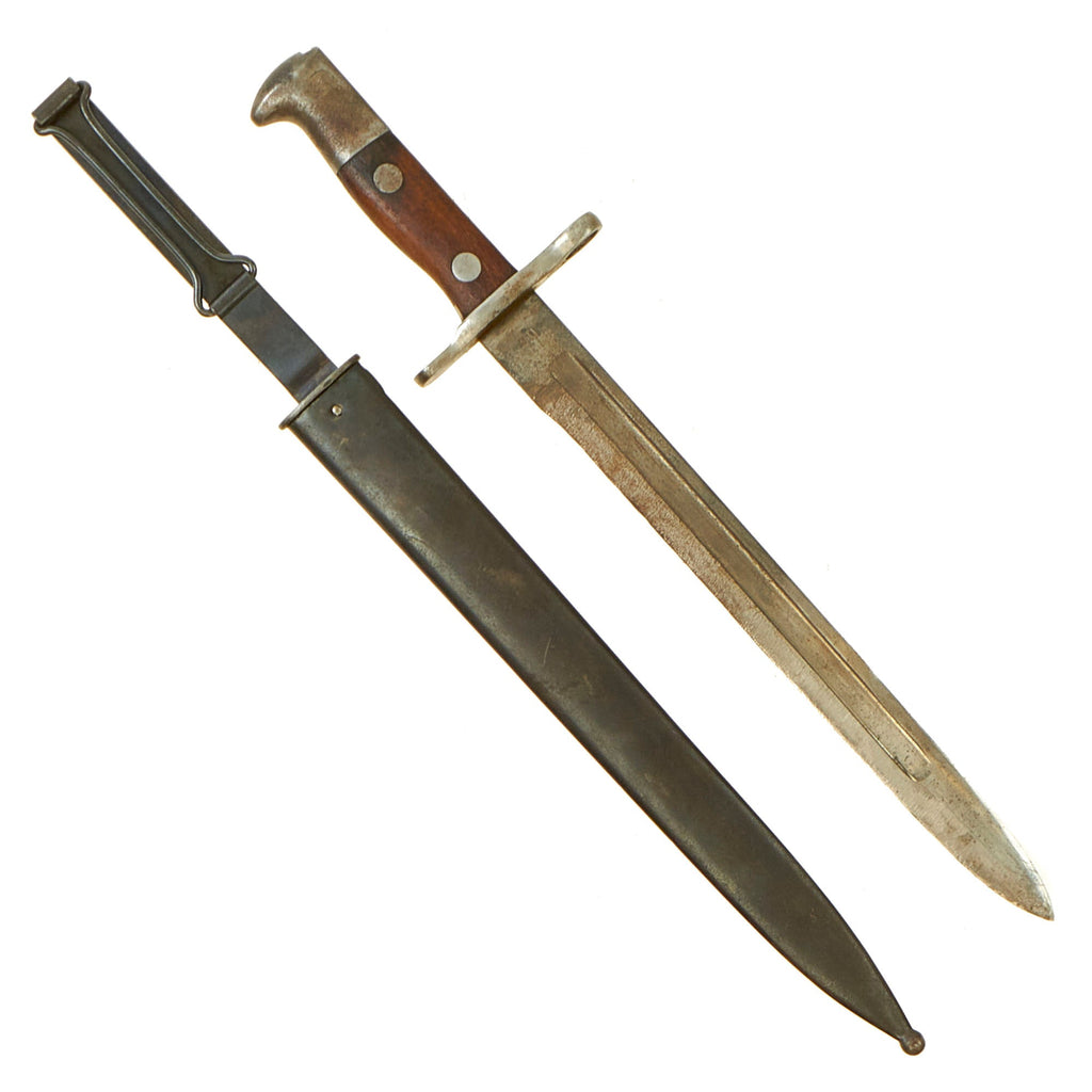 Original U.S. Philippine - American War Model 1892 Krag Rifle Bayonet and 2nd Pattern Scabbard - Dated 1899 Original Items