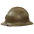 Original French WWII Model 1926 Adrian Infantry Helmet with Liner & Chinstrap - Olive Green Original Items
