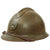 Original French WWII Model 1926 Adrian Infantry Helmet with Liner & Chinstrap - Olive Green Original Items