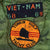 Original U.S. Vietnam War 101st Airborne 1st Cavalry Custom-Sewn Wall Hanging Sheet with In Country-Made Insignia Original Items
