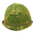 Original U.S. Vietnam M1 Helmet with Reversible Camouflage Cover and Liner - Complete Original Items