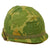 Original U.S. Vietnam M1 Helmet with Reversible Camouflage Cover and Liner - Complete Original Items