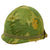 Original U.S. Vietnam M1 Helmet with Reversible Camouflage Cover and Liner - Complete Original Items