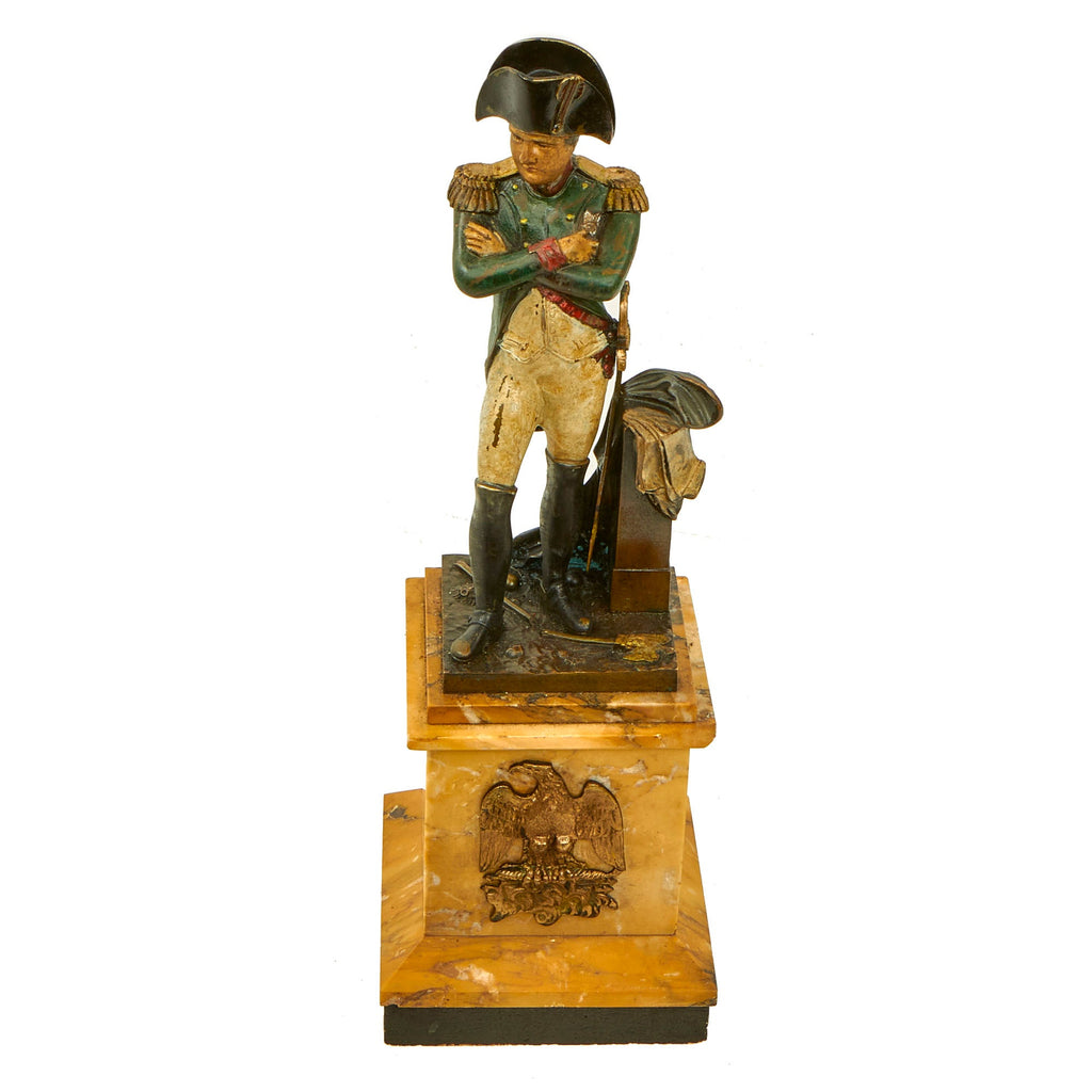 Original French Mid 19th Century Painted Bronze Statue of Napoleon I W ...