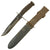 Original U.S. WWII Late War Soldier-Modified Navy Mark 2 KA-BAR Fighting Knife with Longer Crossguard & Shifted Hilt in U.S.N. MK2 Scabbard Original Items