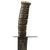 Original U.S. WWII Late War Soldier-Modified Navy Mark 2 KA-BAR Fighting Knife with Longer Crossguard & Shifted Hilt in U.S.N. MK2 Scabbard Original Items