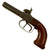 Original Victorian Era Belgian Double Barreled Pocket Percussion Pistol Serial • 48 - Circa 1840 Original Items