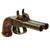 Original Victorian Era Belgian Double Barreled Pocket Percussion Pistol Serial • 48 - Circa 1840 Original Items