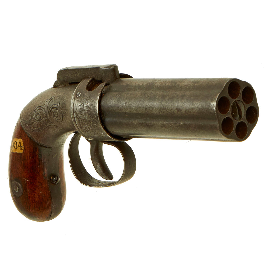 Original U.S. Allen, Thurber & Co. 1845 Patent .31cal Percussion Pepperbox Revolver - Matching Serial 69 Original Items