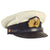 Original WWII Imperial Japanese Navy IJN Officer Visor Cap with White Cover in Carry Case Original Items