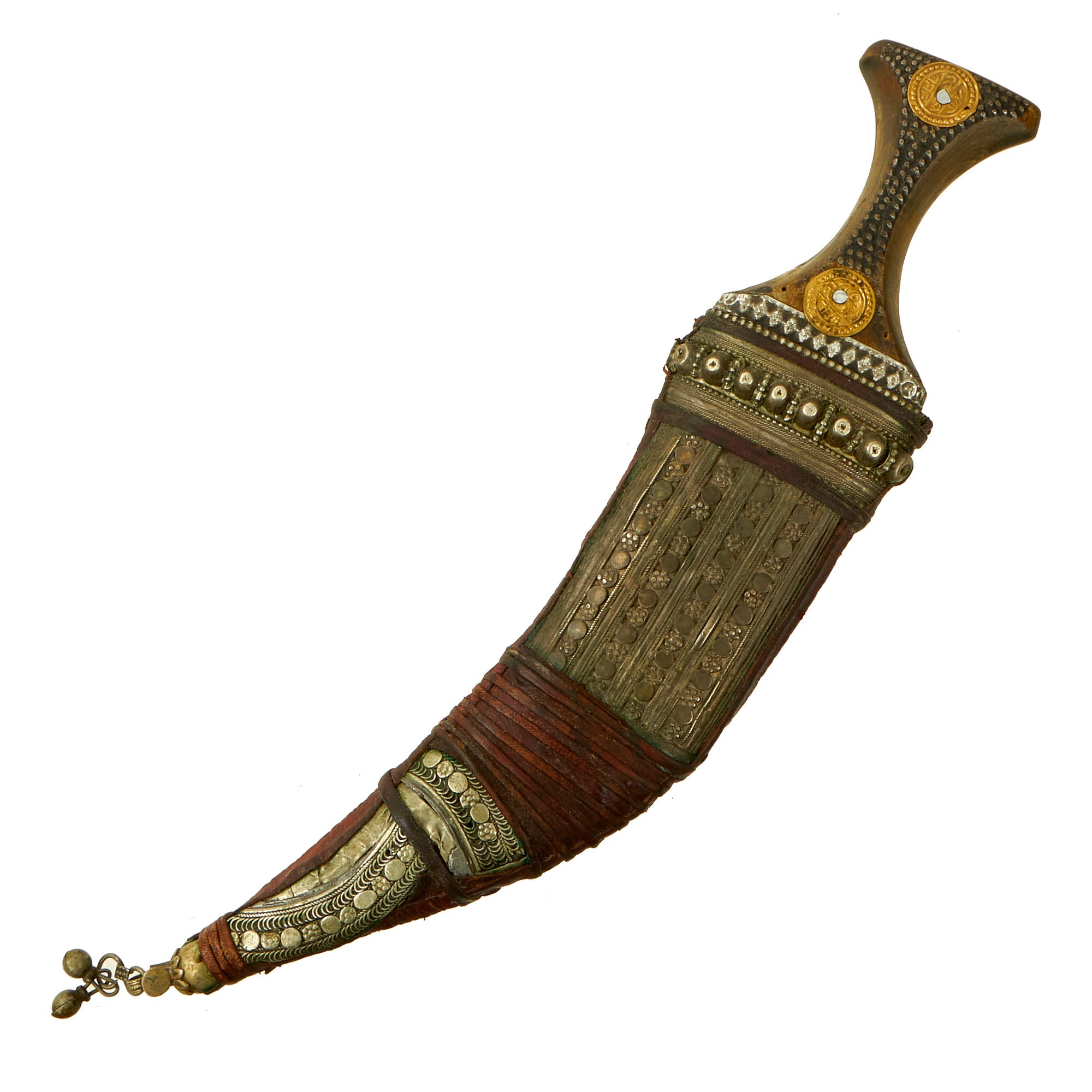 Original Yemen Early 20th Century Yemeni Jambiya Dagger With Scabbard original-yemen-early-20th-century-yemeni-jambiya-dagger-with-scabbard