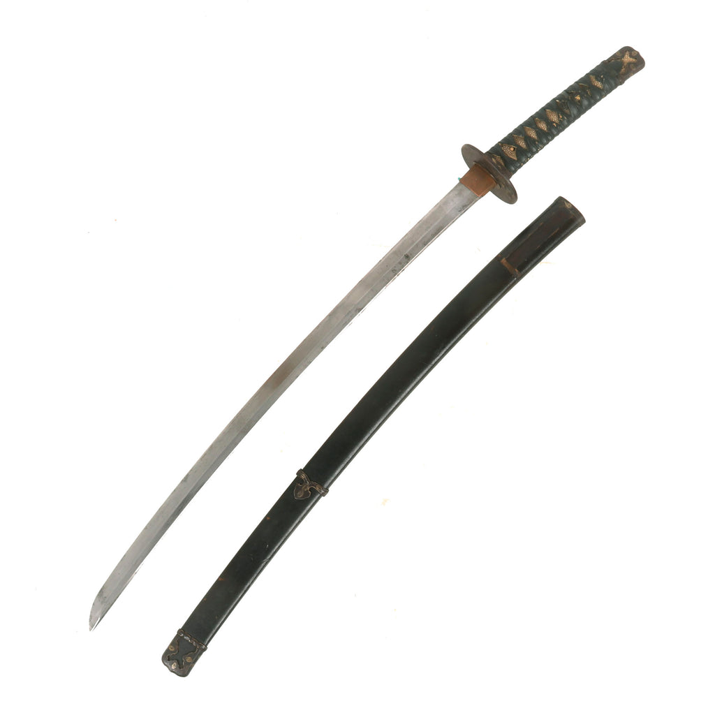 Original 16th Century Muromachi Period Japanese Handmade Ō-Wakizashi Short Sword by NIOU KIYOMITSU with Scabbard Original Items