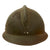 Original French WWII M1926 Adrian Helmet with Chinstrap - Olive Green Original Items