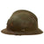 Original French WWII M1926 Adrian Helmet with Chinstrap - Olive Green Original Items