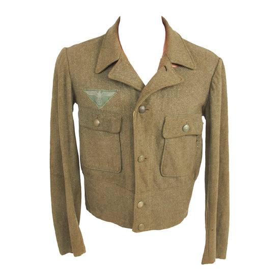 Original Rare German WWII Heer Army M44 Field Grey Wool Uniform Tunic - Service Worn Original Items
