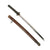 Original WWII Reissued Japanese Early Edo Period Ō-Wakizashi Short Sword with False Attribution to TADAYOSHI in Leather Covered Scabbard Original Items