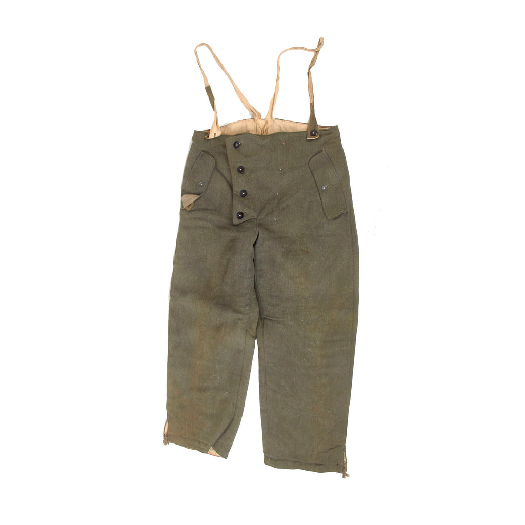 Original German WWII Heer Army 1st Issue "Mouse Grey" Reversible Winter Parka Trousers - Size III Original Items