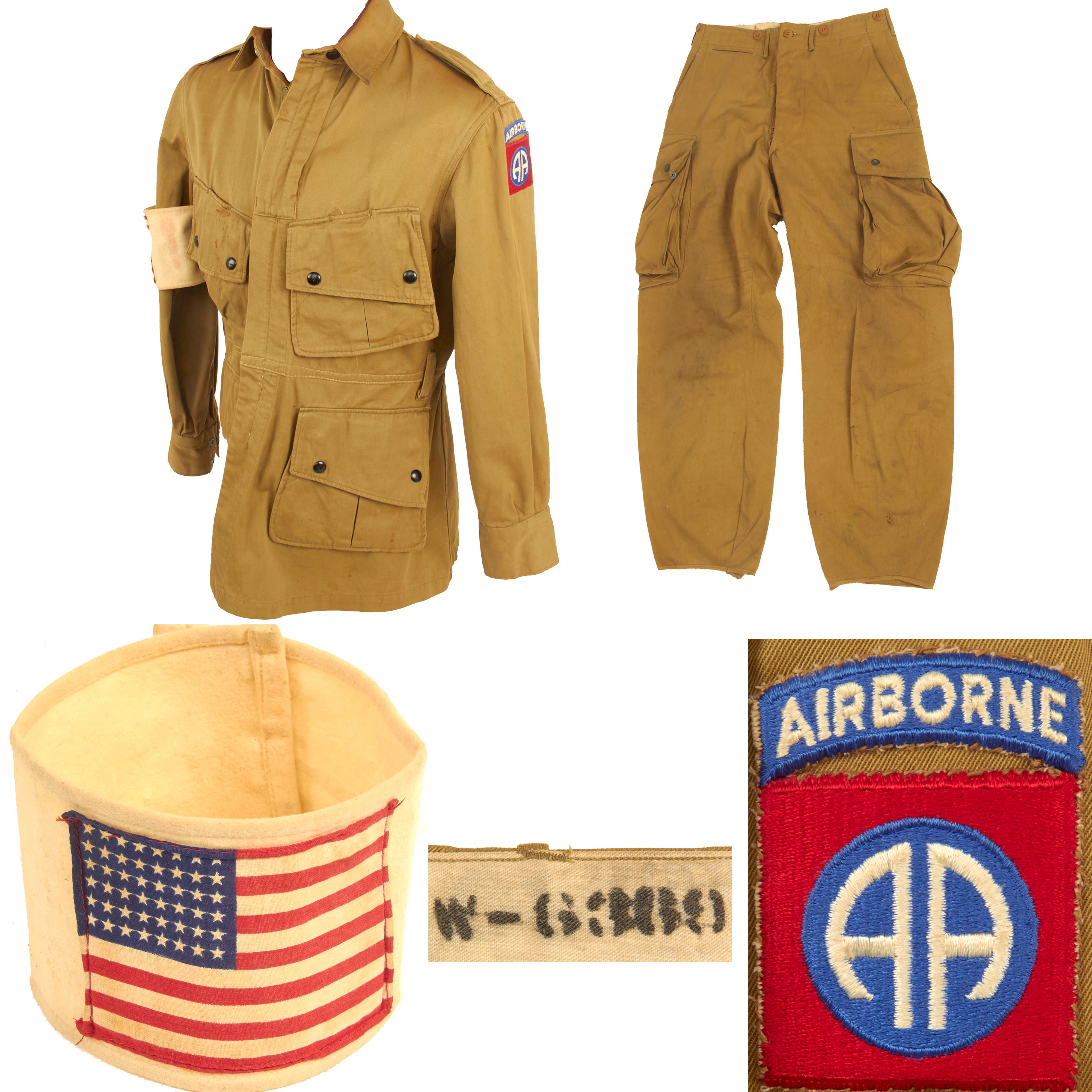 Original U.S. WWII 82nd Airborne Division M1942 Paratrooper