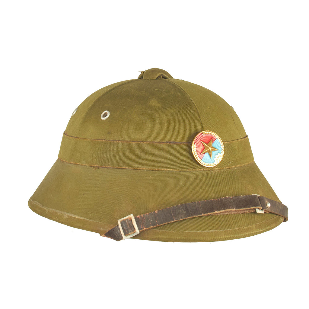 Original Vietnam War North Vietnamese Army NVA High Dome Pith Helmet original-vietnam-war-north-vietnamese-army-nva-high-dome-pith-helmet