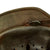 Original German WWII Service Worn Army Heer M40 Camouflage Paint Steel Helmet with Liner & Chinstrap - Q66 Original Items