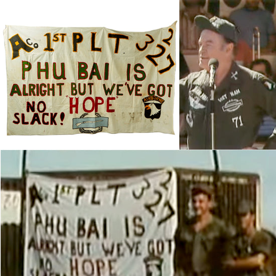 DRAFT Vietnam Bob Hope Banner Original Items