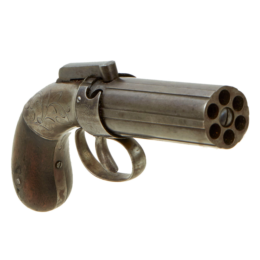 Original U.S. Allen & Thurber of Worcester 1837 Patent .31cal Percussion Pepperbox Revolver - Matching Serial 83 Original Items