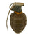 Original U.S. WWII Inert MkII Pineapple Grenade with Yellow Ring & M10 Series Fuze Original Items