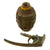 Original U.S. WWII Inert MkII Pineapple Grenade with Yellow Ring & M10 Series Fuze Original Items